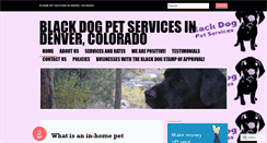 Desktop Screenshot of blackdogpetservices.com